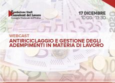 Antiriciclaggio, gli adempimenti dei CdL: nuova data il 17.12