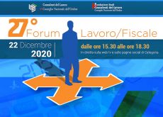 Consulenti. 27° Forum Lavoro/Fiscale, appuntamento il 22.12