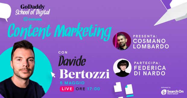 Content Marketing: è il tema della prossima lezione di GoDaddy School of Digital