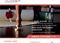 Il 2 ottobre Notai e Commercialisti in convegno a Reggio Emilia