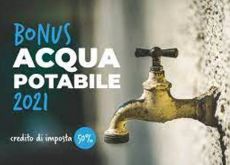 Bonus acqua potabile fino a 500 euro per i privati