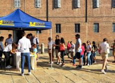 Papà Raffaele, con quattro dei suoi sei figli vince la Caccia al tesoro farnesiana della Banca di Piacenza