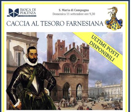 Caccia al tesoro farnesiana, organizzata in collaborazione con l’associazione Archistorica, per domenica 11.