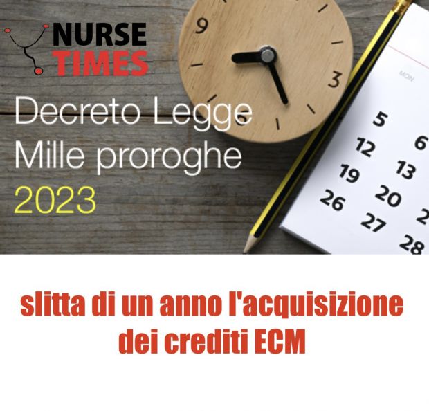 Ecm. Proroga di un anno dell'obbligo formativo per Medici, Infermieri, Professioni Sanitarie e Ostetriche.