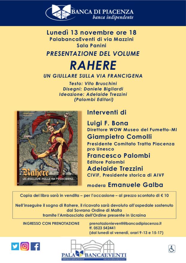 Rahere, giullare-007 che racconta la Via Francigena con il fumetto