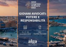 A Bari il XXVII Congresso di Aiga giovani avvocati tra potere e responsabilità