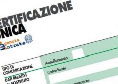 Le certificazioni uniche degli autonomi slittano al 31 ottobre