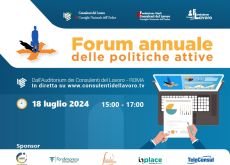 Forum annuale politiche attive il 18.07