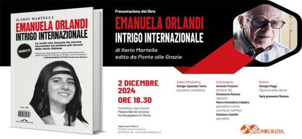 Presentazione del libro Emanuela Orlandi - Intrigo internazionale.