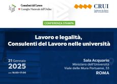 Lavoro e legalità, Consulenti del Lavoro nelle università