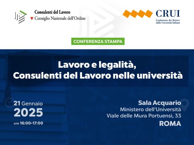 Lavoro e legalità, Consulenti del Lavoro nelle università