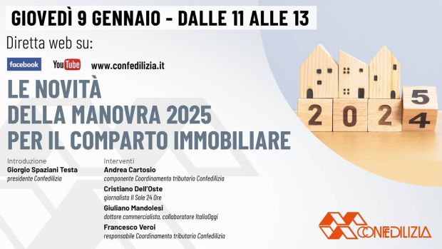 Le novità della manovra 2025 per il comparto immobiliare