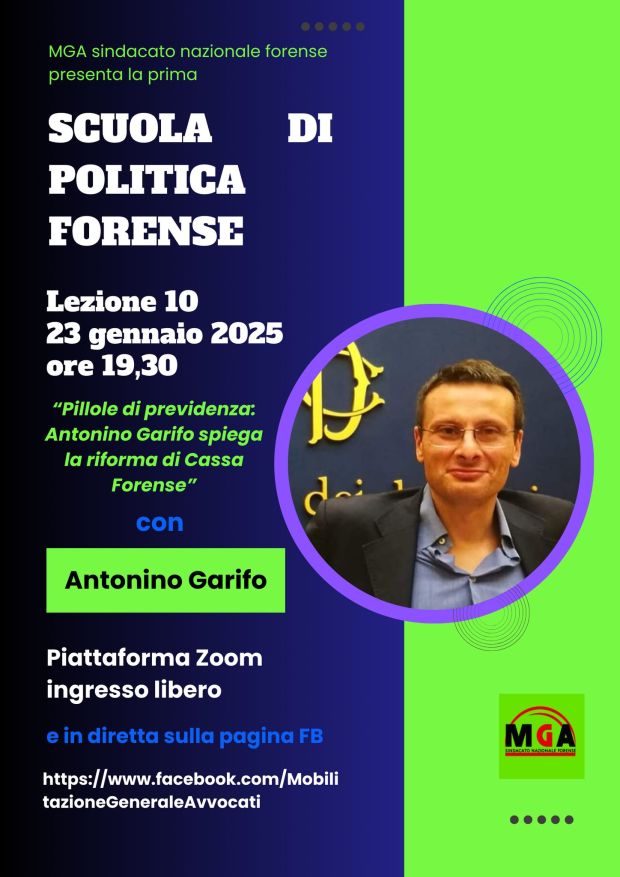 Mga il 23 gennaio alle 19,30 con Antonino Garifo